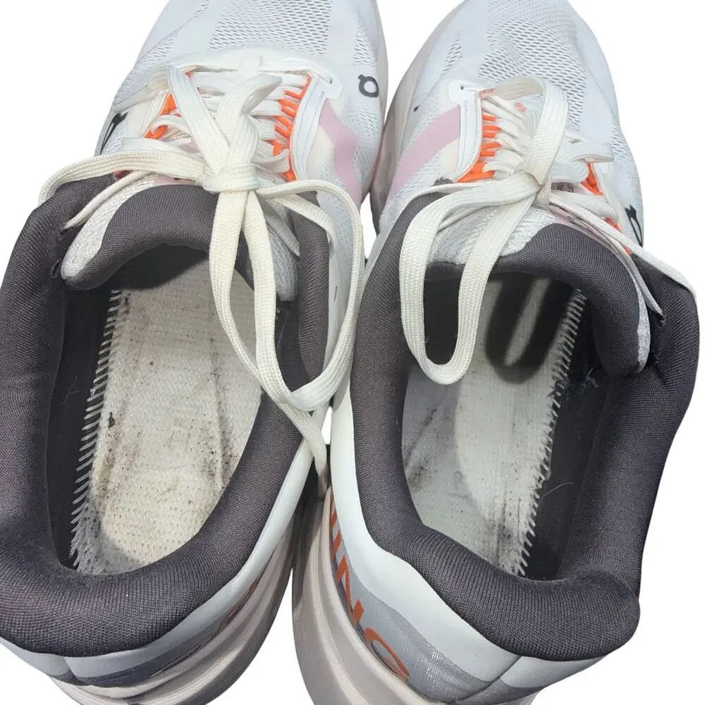 On Cloudsurfer Next Running Shoes White Pink Orange Women’s US 9.5 EU 41